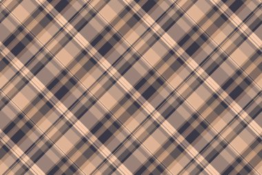 İngiliz kusursuz kumaş vektörü, ekose arka plan dokusu. Pastel ve turuncu renk paletinde etek tart tekstil denetimi deseni.