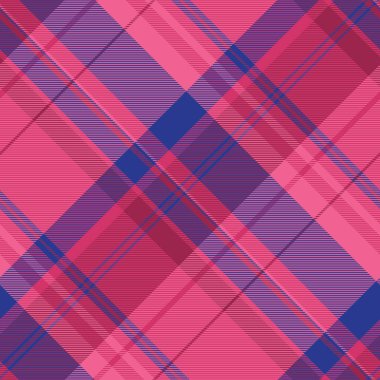 Simetri doku kontrolü kusursuz, podyum tekstil desenli. Kadınların moda arka plan vektör kumaşı pembe ve mavi renk paleti.