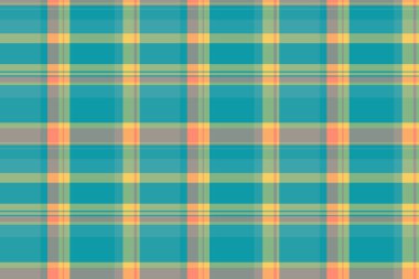 Meksika desenli ekose kontrol, performans dokusu pürüzsüz. Pastel ve cyan renk paletinde Tattersall tekstil tartan arkaplan vektörü.
