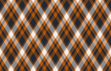 Argyle geometrik eşkenar dörtgenin kusursuz deseni. Harlequin duvar kağıdı tasarımını kontrol et. Web geçmişi için klasik elmas şekilli tekstil malzemesi, baskı kumaşı, kazak, ambalaj kağıdı, hediye kartı, davetiye.