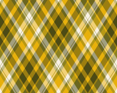 Argyle geometrik eşkenar dörtgenin kusursuz deseni. Harlequin duvar kağıdı tasarımını kontrol et. Web geçmişi için klasik elmas şekilli tekstil malzemesi, baskı kumaşı, kazak, ambalaj kağıdı, hediye kartı, davetiye.