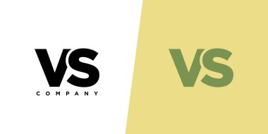 V ve S harfi, VS logo tasarım şablonu. İlk tabanlı asgari monogram logosu.