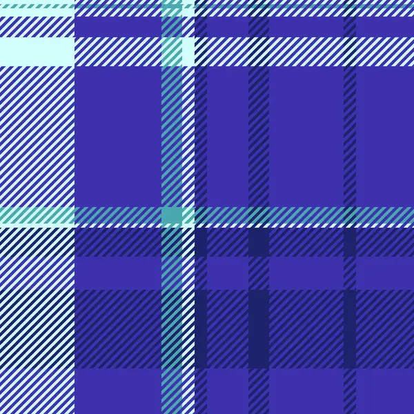 Ekose vektör arkaplan baskısı, pasaklı tekstil tartan deseni. Çivit mavisi ve mavi renk paletinde estetik kumaş kusursuz kontrol dokusu.