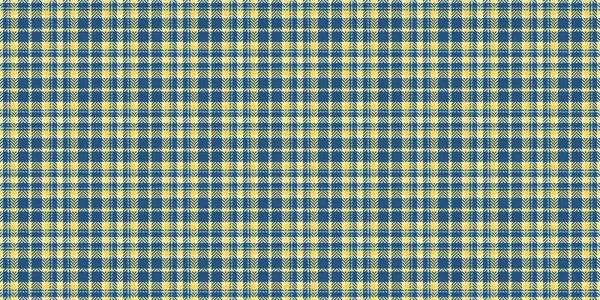 Yaz dönemi arkaplan dokusu vektörü, desenli tekstil dikişsiz. Cyan ve sarı renk paletinde kumaş tartan ekoseyi kontrol et.