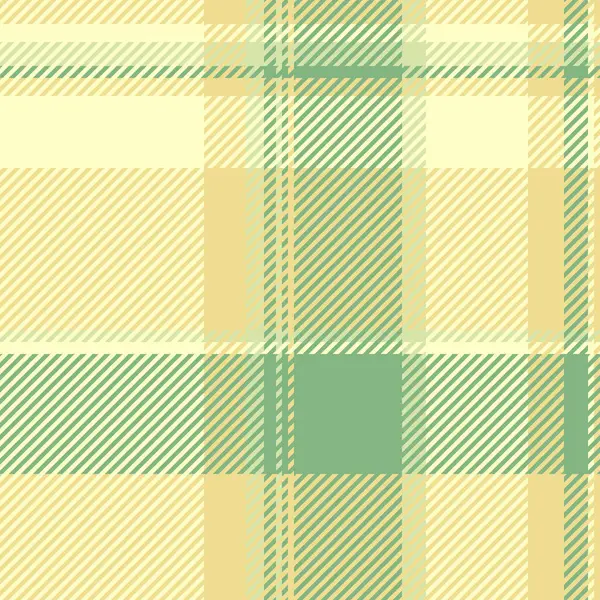 Fibröz tekstil özgeçmiş kontrolü, rahat kumaş vektörü pürüzsüz. Katlanmış tartan deseni deseni ışık ve sarı renk paletinde.