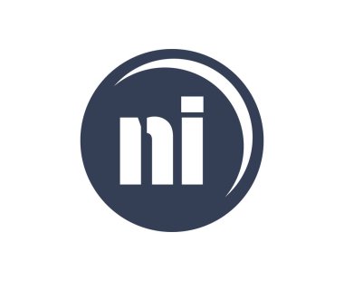 Spor amblemi ya da takım logosu. Top mağazası, spor şirketi, eğitim ve kulüp rozeti için baş harfi N ve ben olan top logosu..