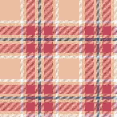 Kırmızılı ekose desenli. Kumaş dokusunu kontrol et. Vektör tekstil baskı tasarımı.