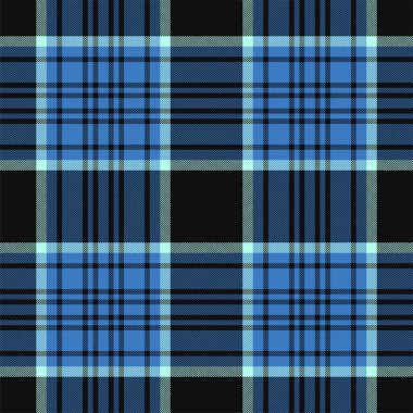 Mavi desenli ekose desenli. Kumaş dokusunu kontrol et. Vektör tekstil baskı tasarımı.