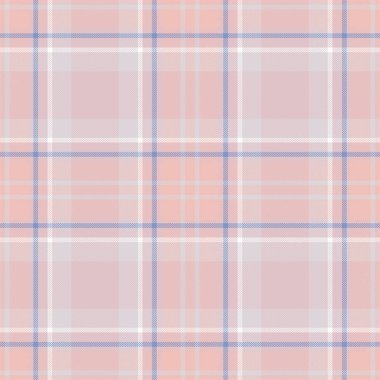 Ekose desenli pembe desenli. Kumaş dokusunu kontrol et. Vektör tekstil baskı tasarımı.