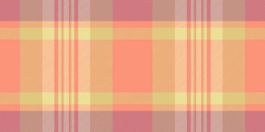 Glen desenli, ekoseli, tekstil kumaşlı. Kırmızı ve sarı renk paletinde karmaşık arkaplan vektör dokusu deseni.
