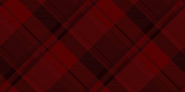 Paket arka plan vektör deseni, kavisli ekose kumaş kontrolü. Koyu ve kırmızı renklerde, gururlu, pürüzsüz kumaş dokusu..