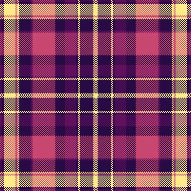 New York kumaş ekose kontrolü, duvak vektörü kusursuz desen. Ekim arkaplan deseni koyu ve kırmızı renk paleti ile tekstil tartanı.