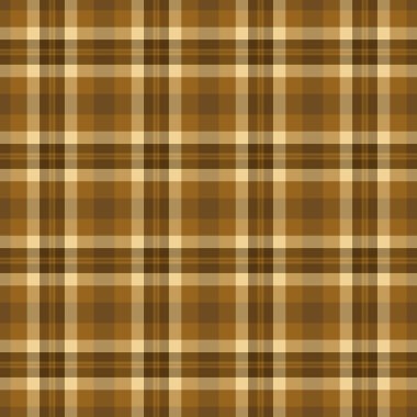 Paketlenmemiş ekose desen, hatıra defteri arkaplan kumaş dokusu. Turuncu ve kehribar rengi paleti ile büyük tartan tekstil vektörü kontrolü.