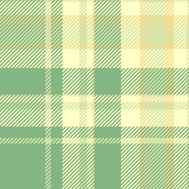 Tekstil arka plan yapısı, beyaz ekose desen kontrolü. Aydınlık ve pastel renk paletindeki düzenli kumaş ekosesiz vektör.