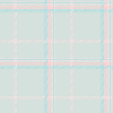 Harika tekstil kumaş dokusu, ince vektör arka plan dikişsiz. Noel süslemesi ekose desenli spa mavi ve beyaz renk paletinde.