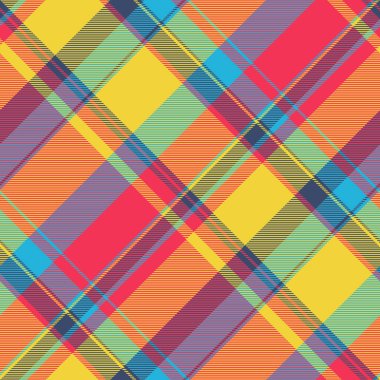 Tarafsız model vektör geçmişi, noel süsü doku kontrolü. Minimalist tekstil kumaşı. Kırmızı ve sarı renk paleti ile pürüzsüz tartan..