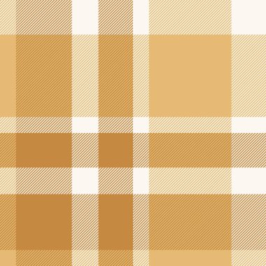 Kasım ayı şablon vektörü, lifsiz tartan tekstili. Kehribar ve turuncu renk paletinde Grunge kumaş arkaplan dokusu.