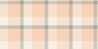 Hediye şablonu kusursuz, noel kartı desenli tartan. Ekose tekstil arkaplan kumaşını ışık ve keten renk paleti ile satın al.