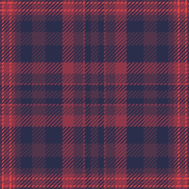 Özelleştirilmiş desensiz vektör, giyim tekstili arka plan ekoseli. Kare kumaş dokuyu kırmızı ve pembe renk paletinde kontrol et.