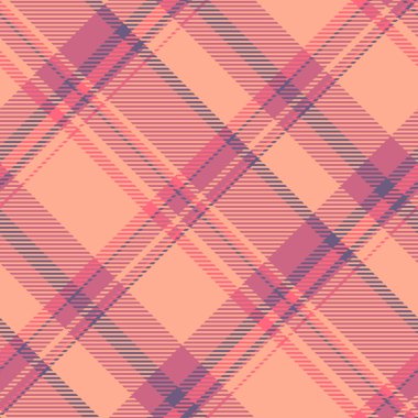 Gençlik geçmişi kontrolü, yeni yıl vektör tartan kumaşı. Genç dokusu ekoseli tekstil. Kırmızı ve turuncu renklerde kusursuz palet..