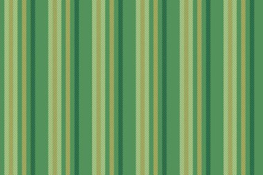 Çizgiler dikey, katman vektör deseni pürüzsüz. Tekstil kumaş arkaplan dokusunu yeşil ve sarı renk paletiyle bantla.