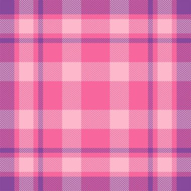 Ekose kontrol deseni pembe. Kusursuz kumaş dokusu. Tartan tekstil baskı tasarımı.