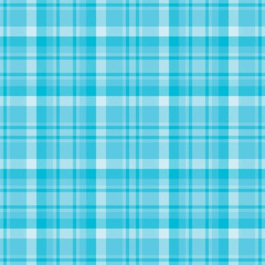 Mavi desenli ekose desenli. Kumaş dokusunu kontrol et. Vektör tekstil baskı tasarımı.