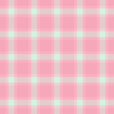 Damask tekstil vektör kontrolü, seleksiyon dokusu kumaş tartan. Etnik şablon arka plan, ışık ve kırmızı renk paletinde kusursuz ekoseli.