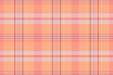 Performans kontrolü tartan dokusu, hippi model vektör geçmişi. Birçok ekose kumaş turuncu ve kırmızı renklerde..