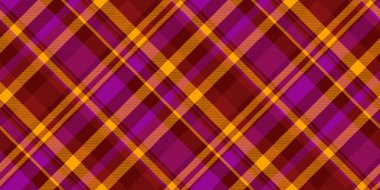 Ekoseli tarama, Brezilya vektör desenli tartan. Kırmızılı ve morumsu renklerde pürüzsüz dokuma deseni.