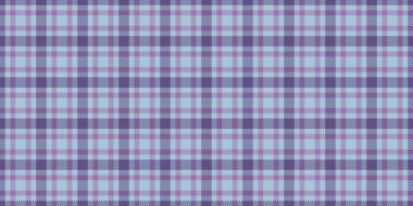 Torba kumaş dokusu kontrolü, New York ekose vektör tartan. Pırıl pırıl arka plan tekstil deseni açık ve mor.