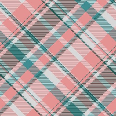 Gösterişli ekose desenli arka plan, uluslararası kusursuz tekstil vektörü. Kalıtsal tartan kumaş dokusu kontrolü kırmızı ve gainsboro renk paleti.