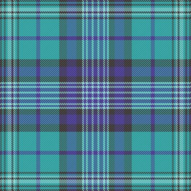 Moda geçmişi temiz, erkek gömleği tartan vektör dokusu var. 70 'lerin ekose kumaş desenli mavi ve çivit renk paleti.