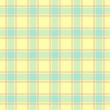 Yastık vektör arka plan dokusu, gerçek ekose desenli kumaş. Kabile tekstil denetimi kireç ve açık renk paletinde pürüzsüz tartan.