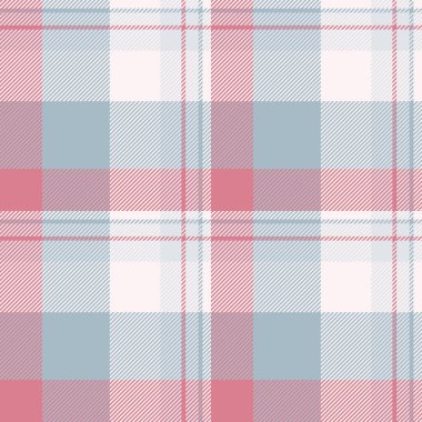 Tekstil tartan geçmişini sil, İngilizce vektör kumaş kontrolü yap. Pastel ve deniz kabuğu renk paletinde uzun ekose desenli dikişsiz desen.