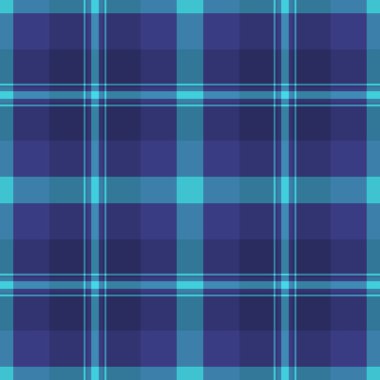 Dekoratif kumaş arka plan, endüstriyel doku tartını kontrol et. Olay desenli tekstil vektörü mavi ve cyan renk paleti.