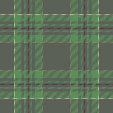 Tekstil kumaş arkaplanı, katlanmış kumaş deseni. Duvar kağıdı ekoseli vektör Pastel ve yeşil renk paletinde kusursuz kontrol.
