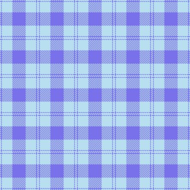 Eğri dokular arka plan, lifli doku kusursuz kontrol. Tartan vektör ekoseli kumaşı ışık ve çivit renk paletiyle kapla.