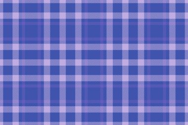 Kartpostal ekose kumaş, yaratıcılık tekstil desenli ekose. Üst vektör arkaplan dokusu mavi ve açık renk paletinde pürüzsüz.