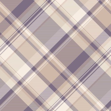 Pastel desenli, ekoseli, güzel tartan desenli kumaş. Işık ve pastel renk paletinde tekstil vektör arkaplanını iyi kontrol et.