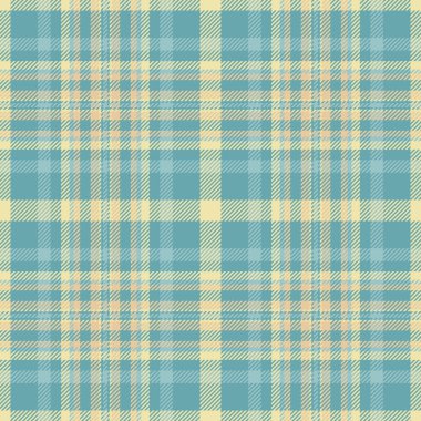 Battaniye vektör tartan deseni, klasik tekstil desenli ekose. Cyan ve soluk altın çubuk renk paletinde nane arkaplan kontrolü kusursuz.