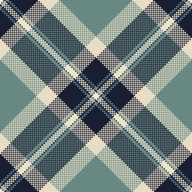 Ekose desenli tartan, dikişsiz çek dokusu üretimi. Pastel ve koyu renk paletinde günlük arkaplan tekstil kumaş vektörü.