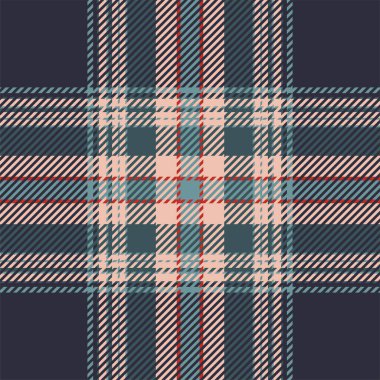 Plaid check pattern. Seamless fabric texture. Tartan textile print design. clipart