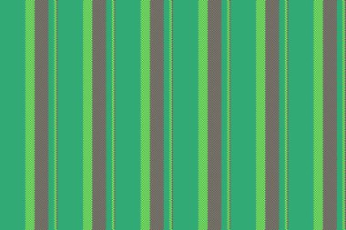 Popüler çizgiler tekstil, mavi kumaş dikey arkaplan. Nane ve kırmızı renk paletinde biçimsiz çizgili vektör çizgisi.