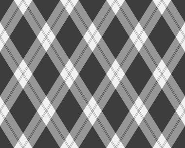 Argyle geometrik eşkenar dörtgenin kusursuz deseni. Harlequin duvar kağıdı tasarımını kontrol et. Web geçmişi için klasik elmas şekilli tekstil malzemesi, baskı kumaşı, kazak, ambalaj kağıdı, hediye kartı, davetiye.