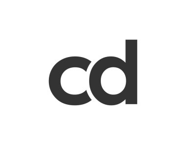 CD yaratıcı geometrik başlangıç tabanlı modern ve minimal logo. C harfi modaya uygun yazı tipleri.