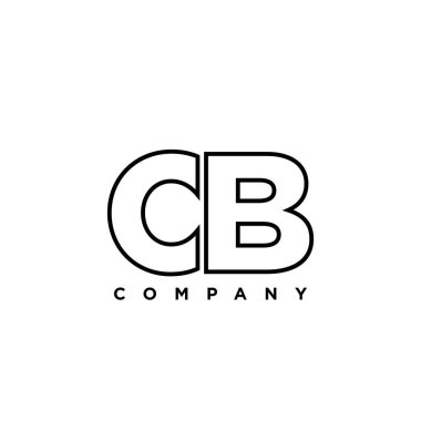 Moda harfi C ve B, CB logo tasarım şablonu. Şirket kimliği için asgari monogram tabanlı logotype.