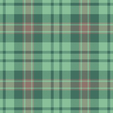 Yeşil desenli ekose desenli. Kumaş dokusunu kontrol et. Vektör tekstil baskı tasarımı.
