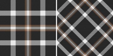 Kumaş desenli tekstil tartanını arka plan dikişsiz vektör ekoseli ile kontrol et. Gece renklerinde ayarlanmış. Her durum için mükemmel moda seçimi..