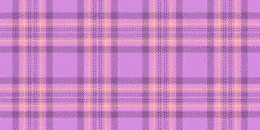 Costume vector textile texture, website plaid tartan seamless. Furniture background fabric check pattern in purple and pink colors palette. clipart